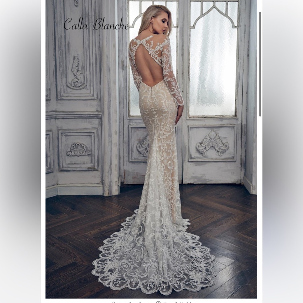 GORGEOUS!!! NWT! “Calla Blanche” Style 17121 Wedding Dress Size 8! - Picture 3 of 16